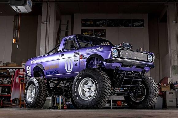 WIZ改装炫酷紫色1990日产阳光