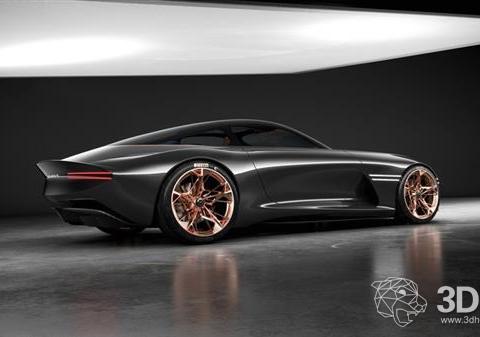 现代Genesis Essentia概念车拥有3D打印内饰和透明车顶