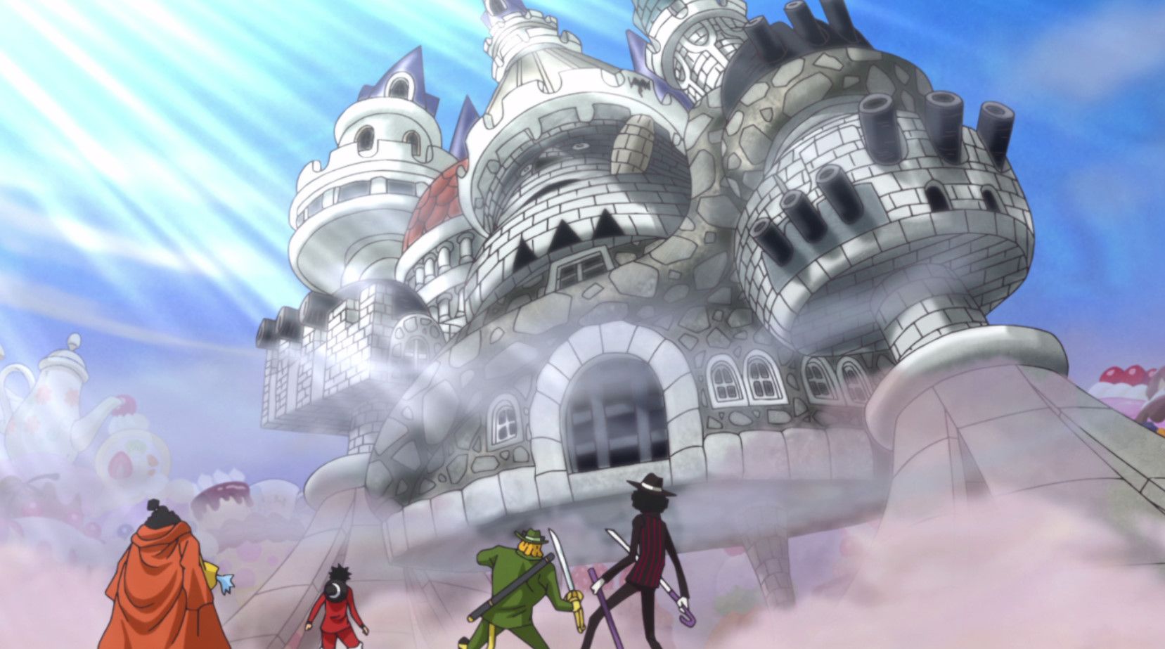 海贼王839集动画:杰尔马66炫酷变身,蕾玖还露