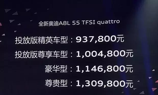 集科技豪华于一身，全新奥迪A8L或成精英领袖的新宠