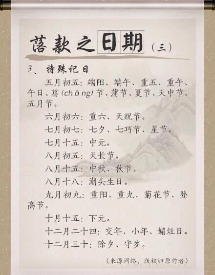 书画落款时间查询表，太赞了！