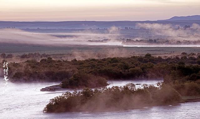 「新疆 昭苏」特克斯河湿地晨雾