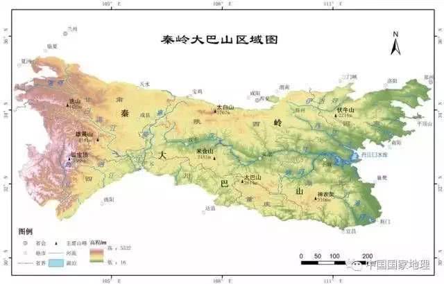 秦岭地图全图高清版