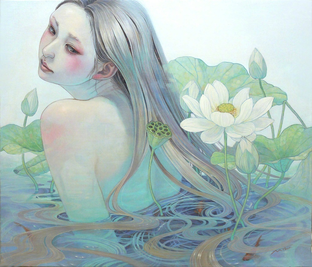 超美手绘作品《花鸟风月》 | 日本艺术家 平野実穂 Miho Hirano