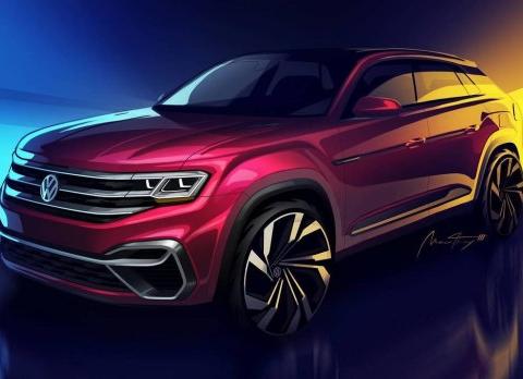 大众Atlas五座版概念车设计图曝光 3月28日纽约车展亮相