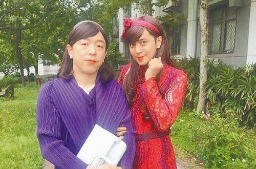 爆笑男扮女装的照片, 没想到胡歌也能那么妩媚吧!