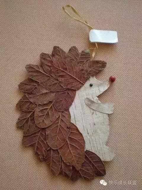 这么美的画都是用秋天的树叶做的