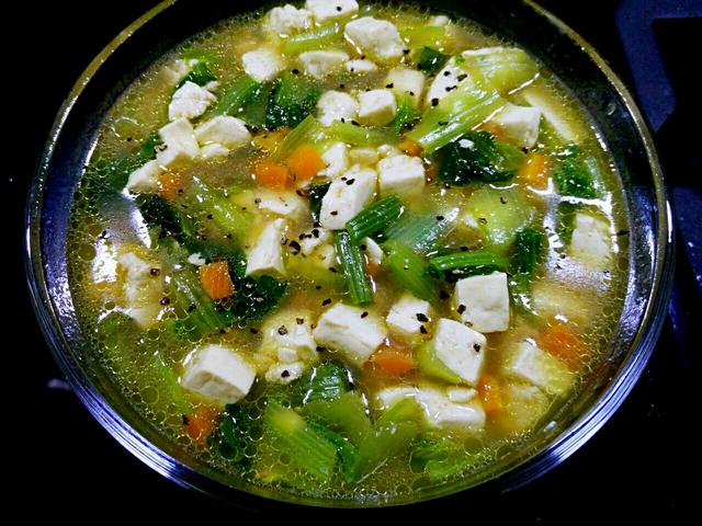 小白菜炖豆腐