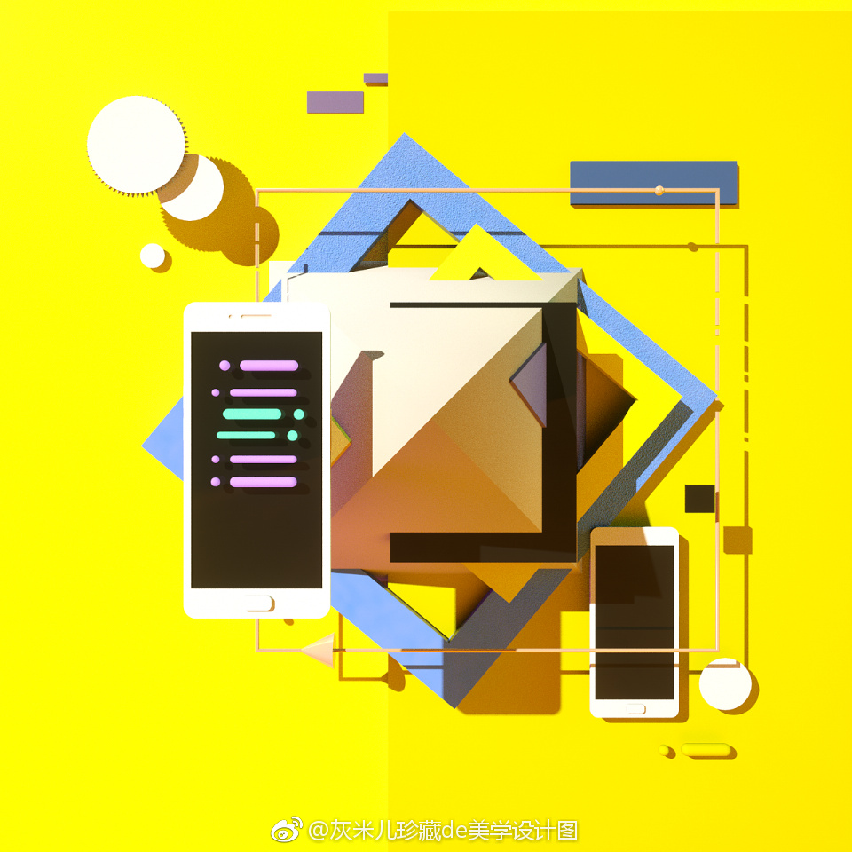 立体与平面图形设计中的表现 -来自站酷