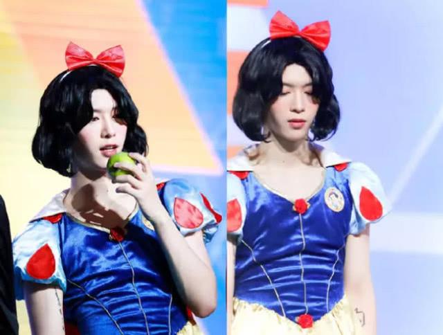 范丞丞cos白雪公主暴露身材缺陷了,网友:垮的可爱!