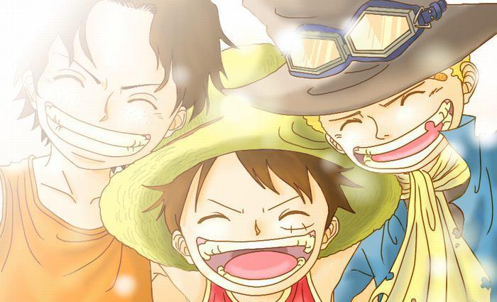 路飞小时候的三兄弟_q版路飞头像_路飞简笔画图片-圈子花园图片