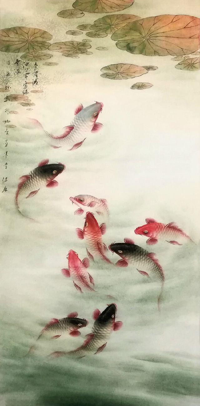 蓝健康的鱼最适合挂在室内了 招财旺运的健康鱼