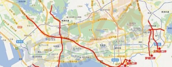 非粤B车前往深圳各口岸 这样走才不被罚