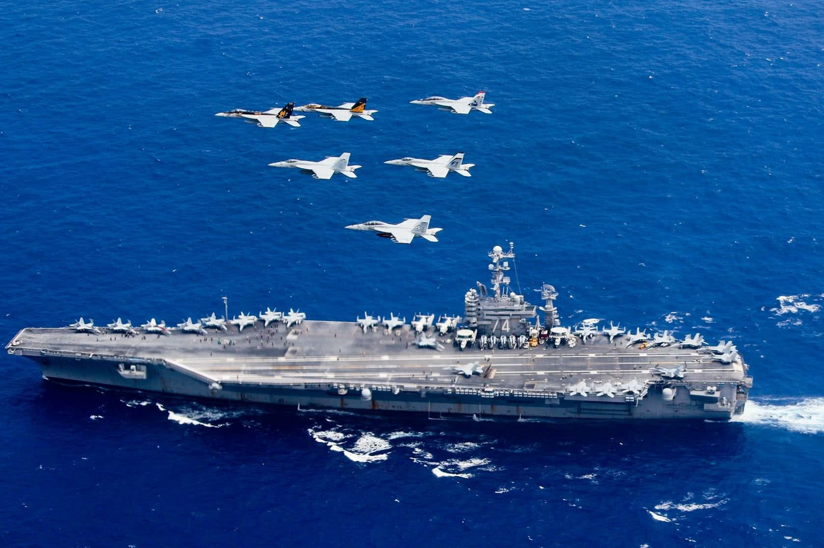 美军航母图片