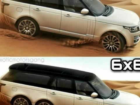 加长的都在C柱以后 路虎揽胜6*6效果图