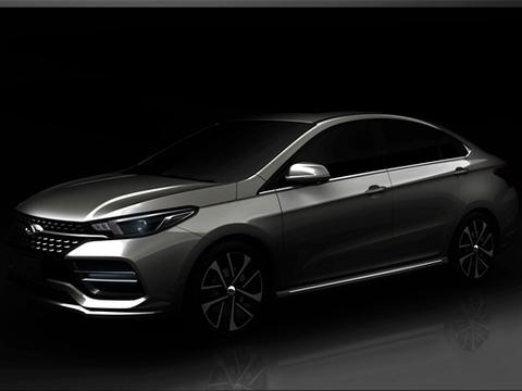 奇瑞全新轿车预告图 定位还有点模糊