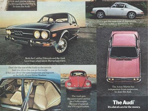 这应该是最寒酸也最豪气的奥迪广告，不服来战