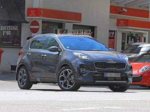 起亚新款SPORTAGE路试图曝光 有望采用弱混系统 10月发布