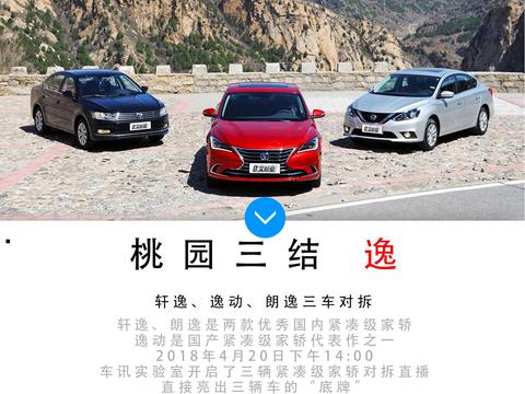 尺有所短 寸有所长 轩逸 逸动 朗逸三车对拆