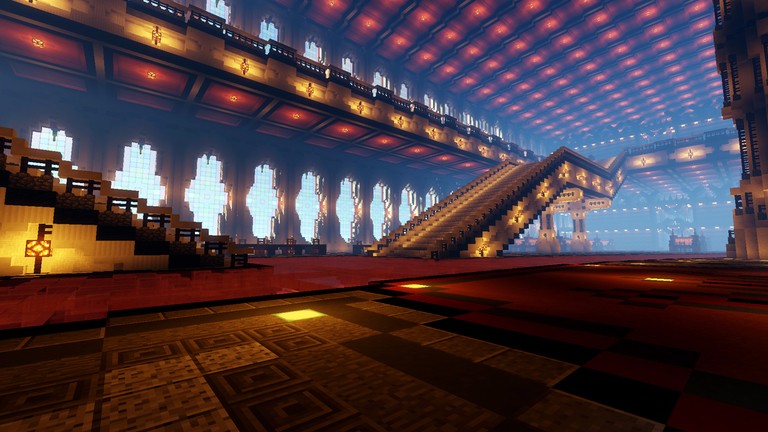 《我的世界》金字塔宫殿内部工程