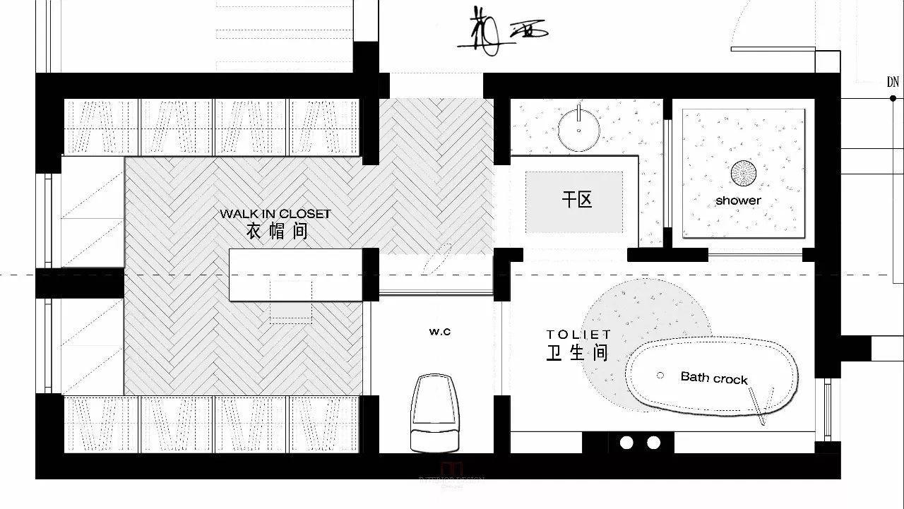 一间房作两种用途,衣帽间和卫生间还能并存？2种设计方案任你挑！|衣帽间|卫生间|盥洗台_新浪新闻