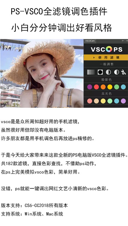 PS-VSCO全滤镜调色插件