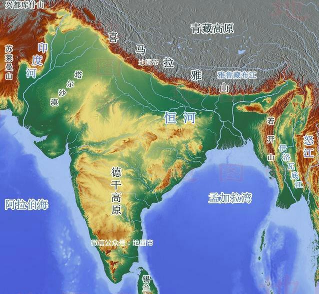 从地图上看为什么说印度是一个不可忽视需要好好研究的国家