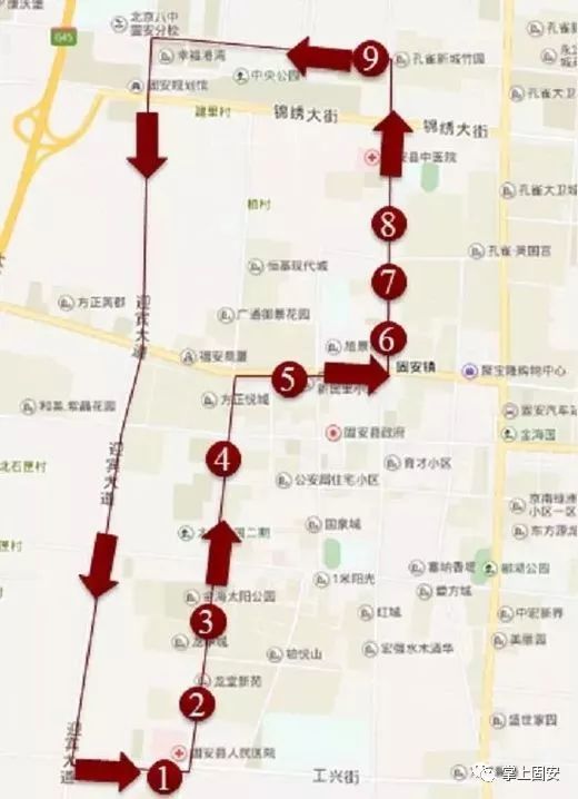 固安205路公交车路线图,固安202路公交车路线图 固安乘坐公交车的注意了!幸福港湾三条免费公交线路汇总!