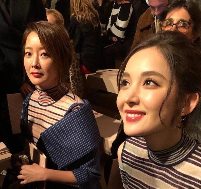 娜扎热巴看秀,一个素颜美炸天,一个凸显呀!