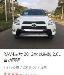 二手RAV4和CRV，你会选哪个？