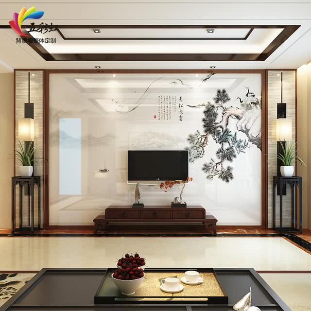 新中式雅致装修,客厅电视背景墙不同造型!