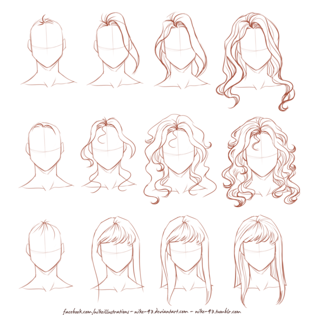 【轻微课】画美女发型的绘制方法流程|动漫人物|漫画