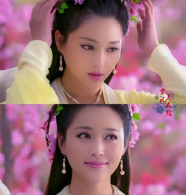 七位头戴花环的古装美女,迪丽热巴天心刘亦菲,谁更倾国倾城?