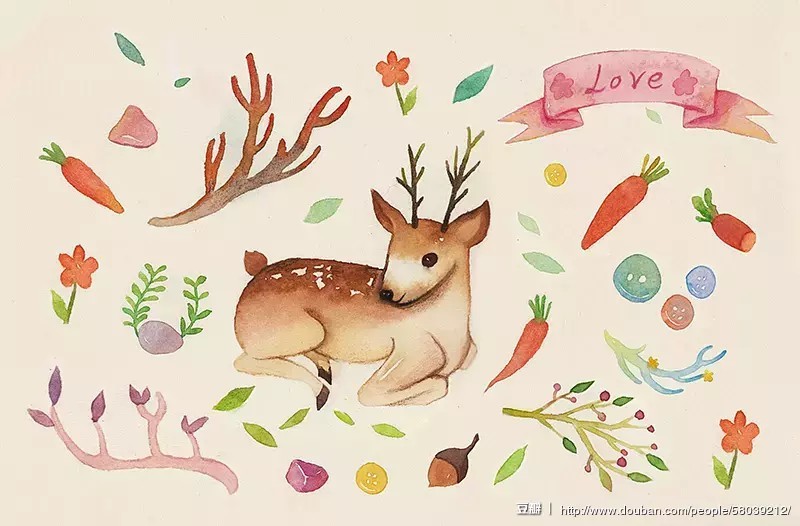 手抄报小清新森系模板