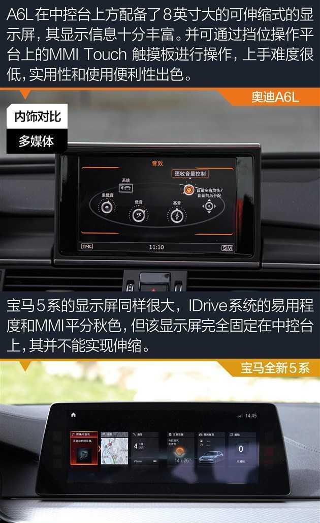 奥迪A6L对比宝马全新5系 一切用实力说话