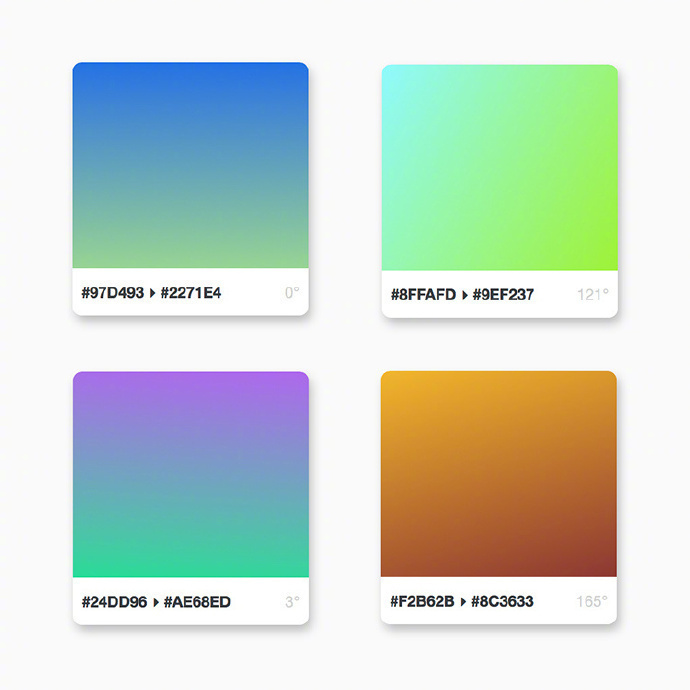 渐变配色参考