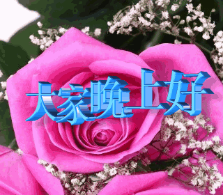晚上好!祝福太美了!愿收下祝福的你,幸福快乐