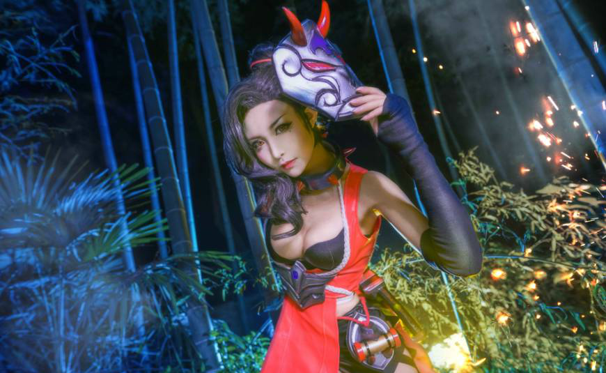 王者cosplay阿珂,王者荣耀伽罗cos 王者荣耀,最美阿轲cosplay,精致面孔超赞,网友