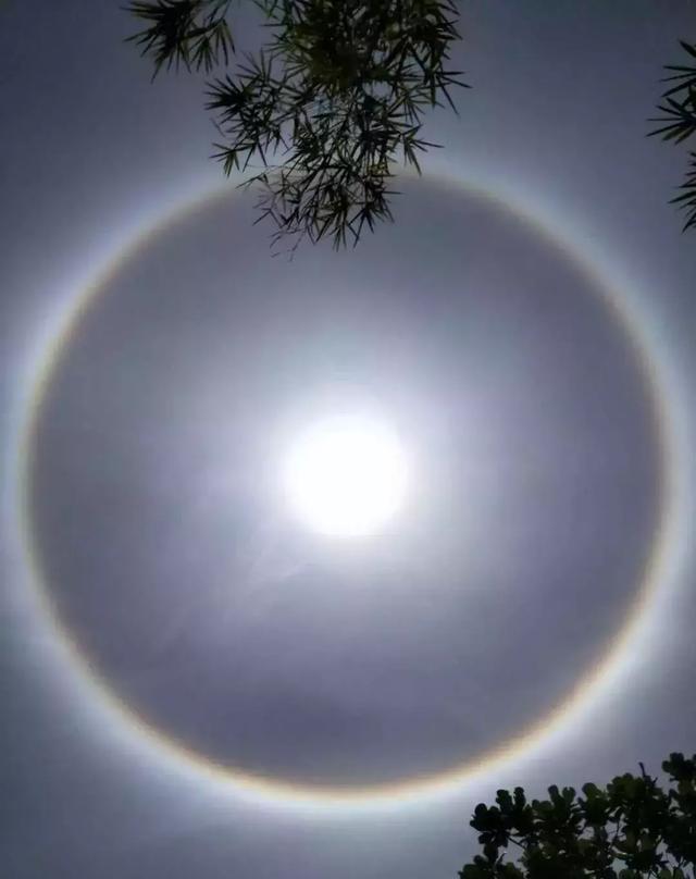 今天三亚太阳自带"佛光?真相原来是这样