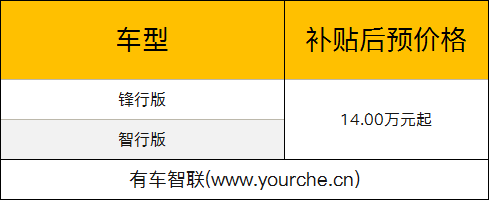 广汽三菱祺智EV于10月13日上市 补贴后售价14万元起