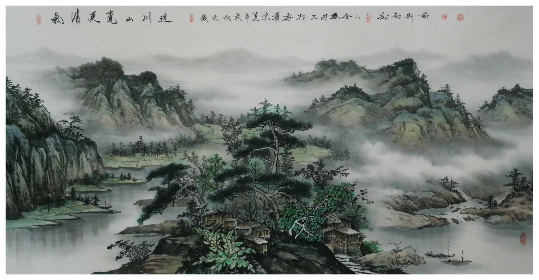 中国知名山水画画家刘剑刚老师作品欣赏