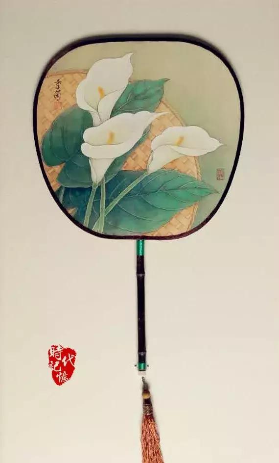 宫庭团扇，梁季兰笔下的中国风情