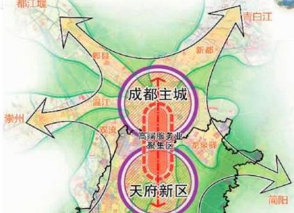 成都市未来发展潜力巨大的天府新区