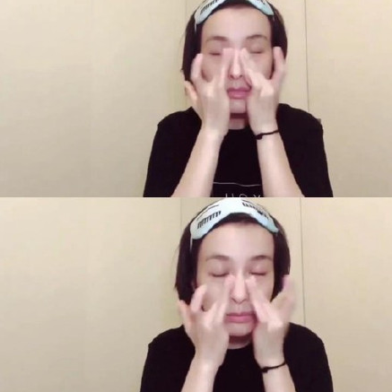 吴昕素颜直播出糗，用嘴咬瓶盖五官都扭曲了