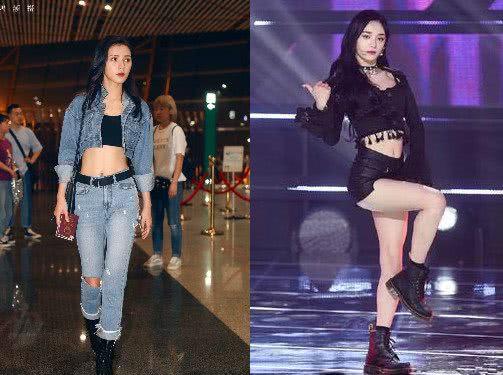 看了张予曦机场穿裹胸,再看周洁琼,网友:难怪陈柏融盯那么紧!