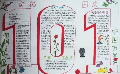 收藏|最实用最齐全的国庆节手抄报