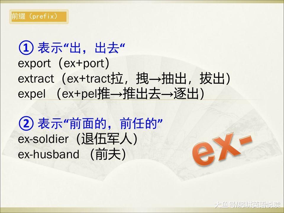 高考英语词汇常用前缀和后缀记忆