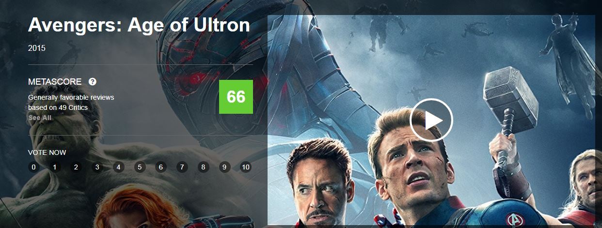 《复仇者联盟1、2、3》三部影片目前在烂番茄