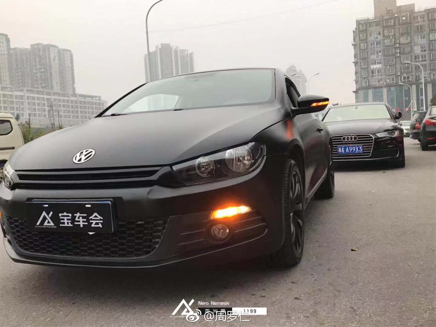 ax高端色彩保护膜大众尚酷 | ax-亚光黑延续黑武士经典ax为色彩图片