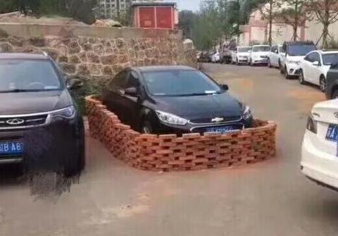 前两天网上看到几张图片，一辆“霸道”